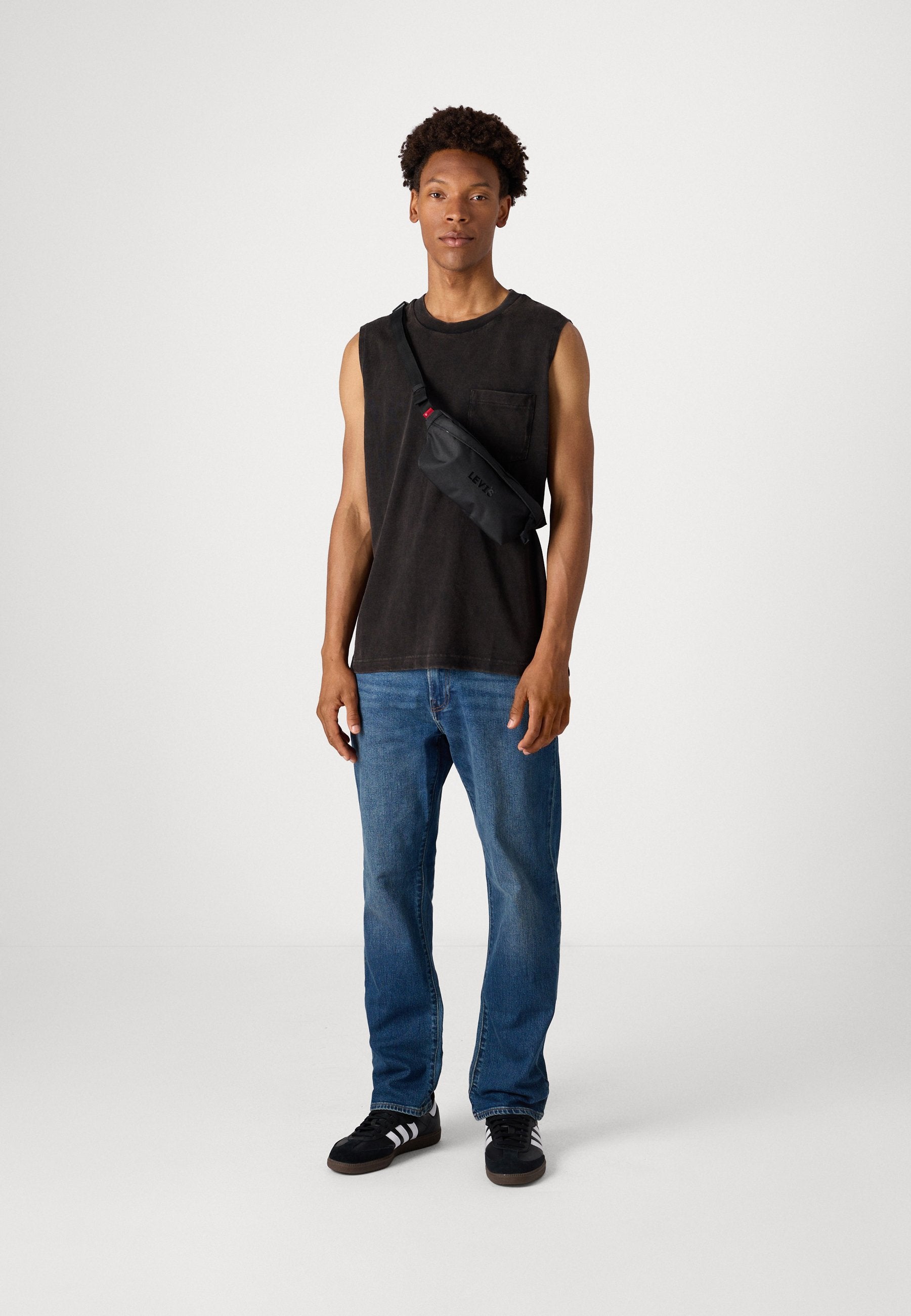 STRAIGHT - Straight leg jeans - blue denim