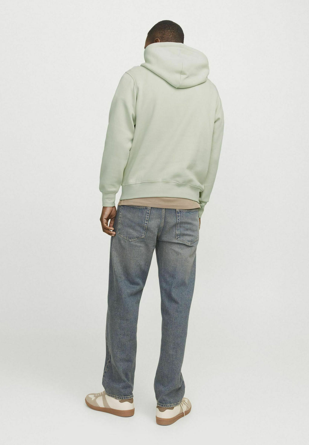 Printed - Hoodie - celadon tint
