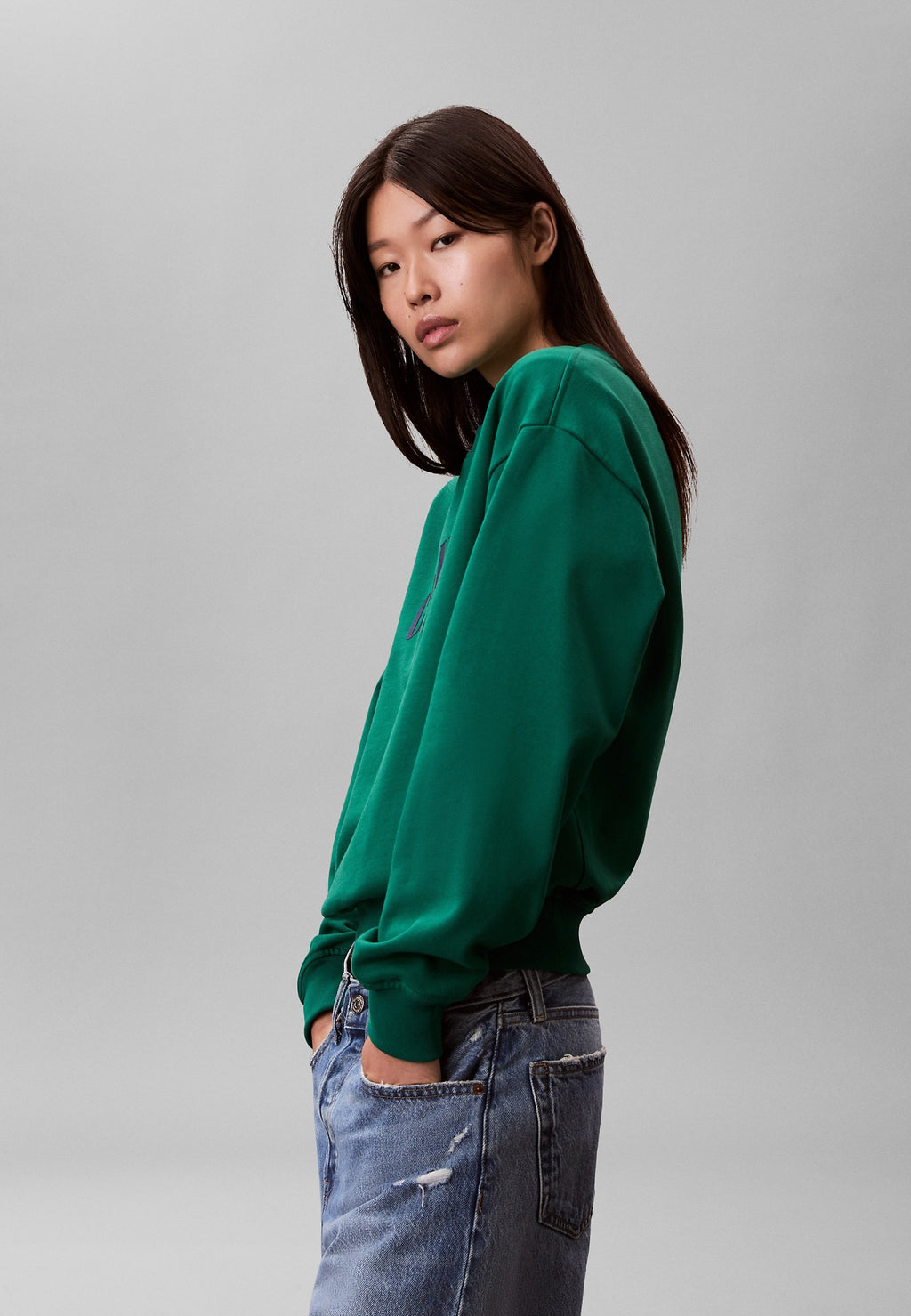 LOGO GRAPHIC CREWNECK  - Sweatshirt - enchanted forest