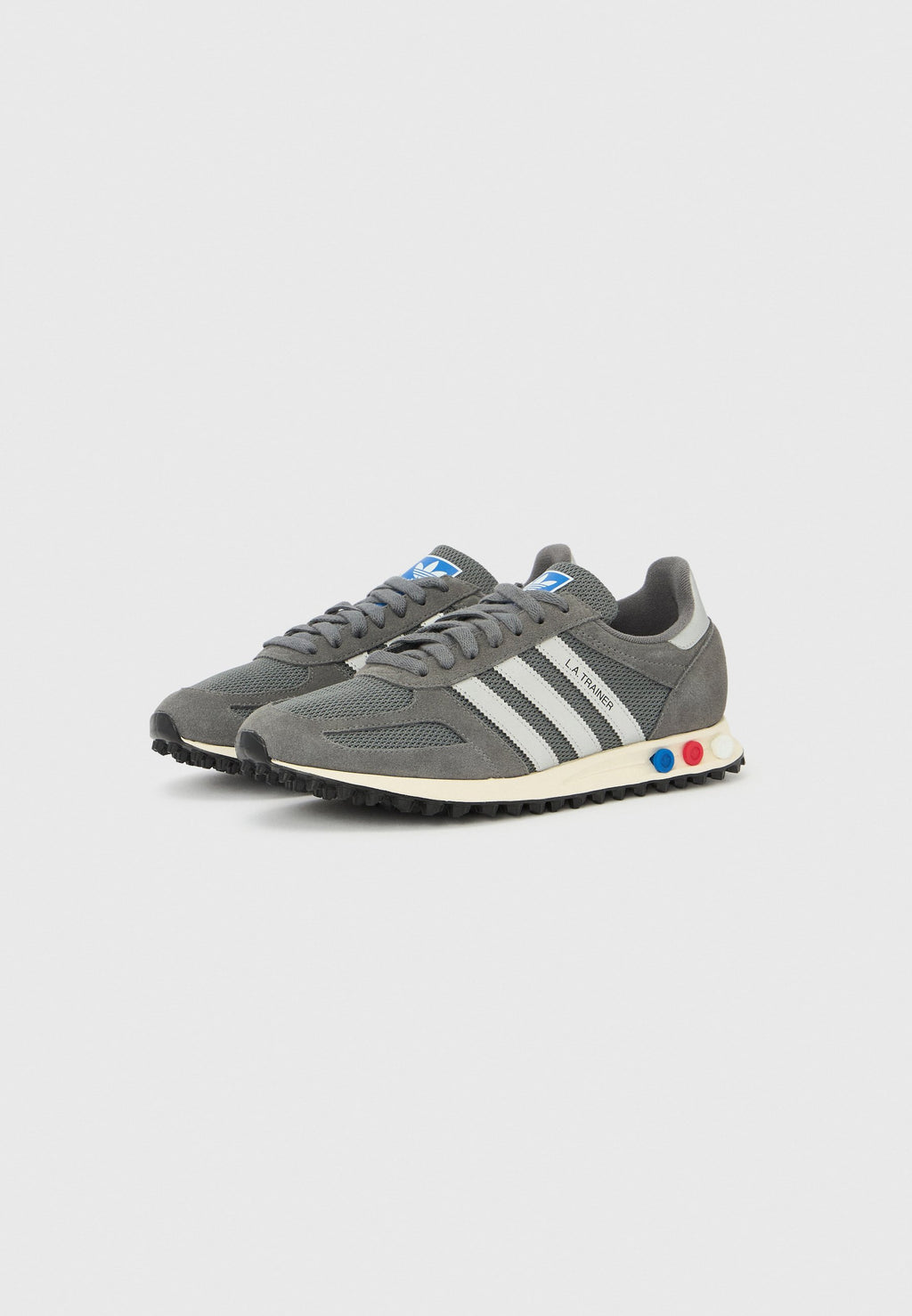 LA TRAINER OG UNISEX - Baskets basses - grey four/silver-coloured/off white