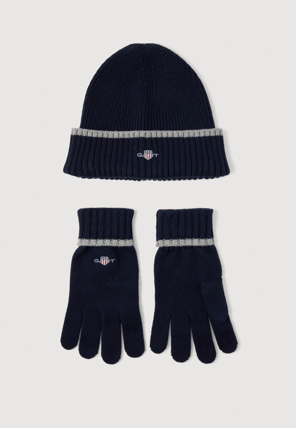 ESSENTIAL BEANIE AND GLOVE SET UNISEX - Gloves - marine