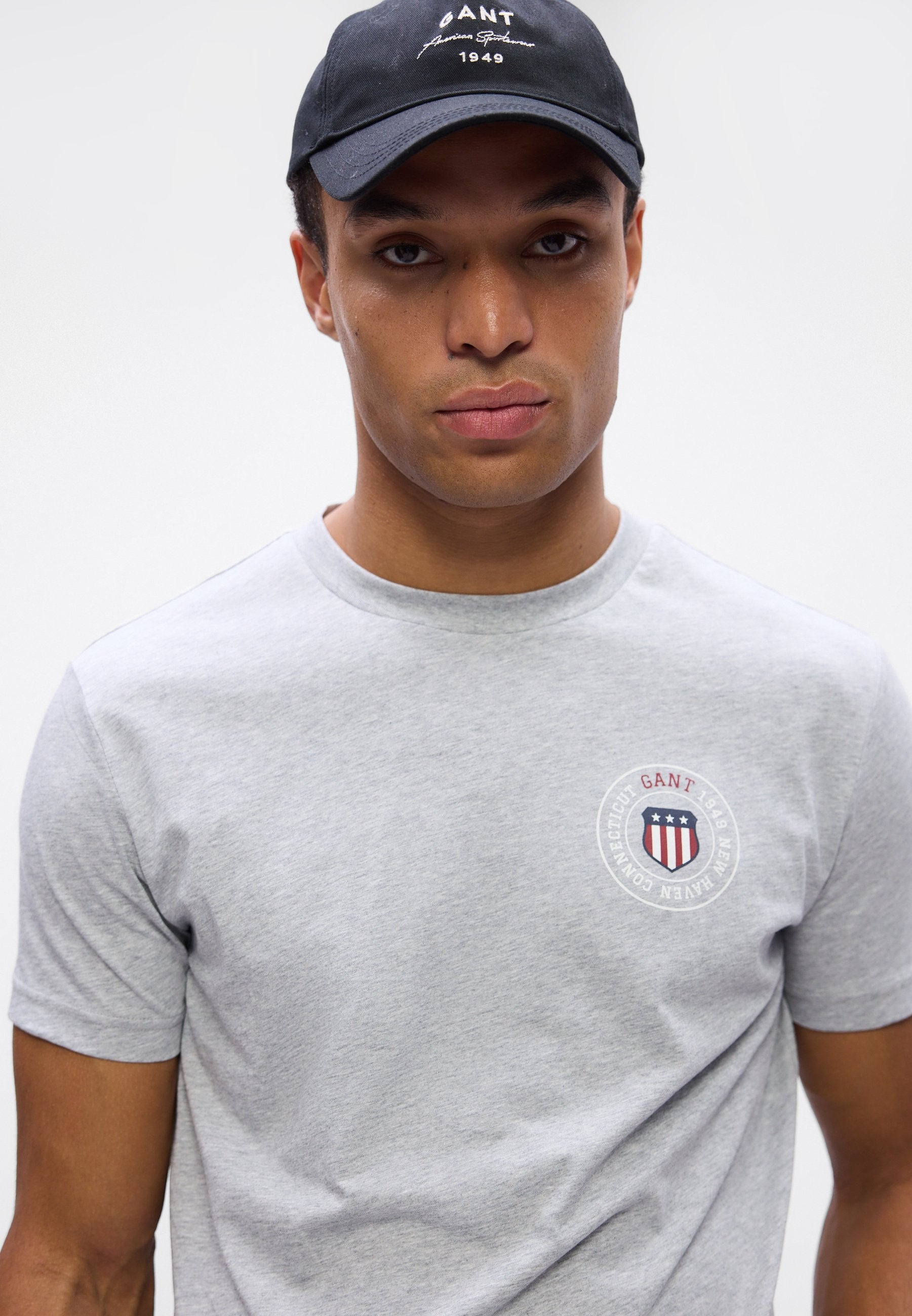 GRAPHIC  - Print T-shirt - grey melange
