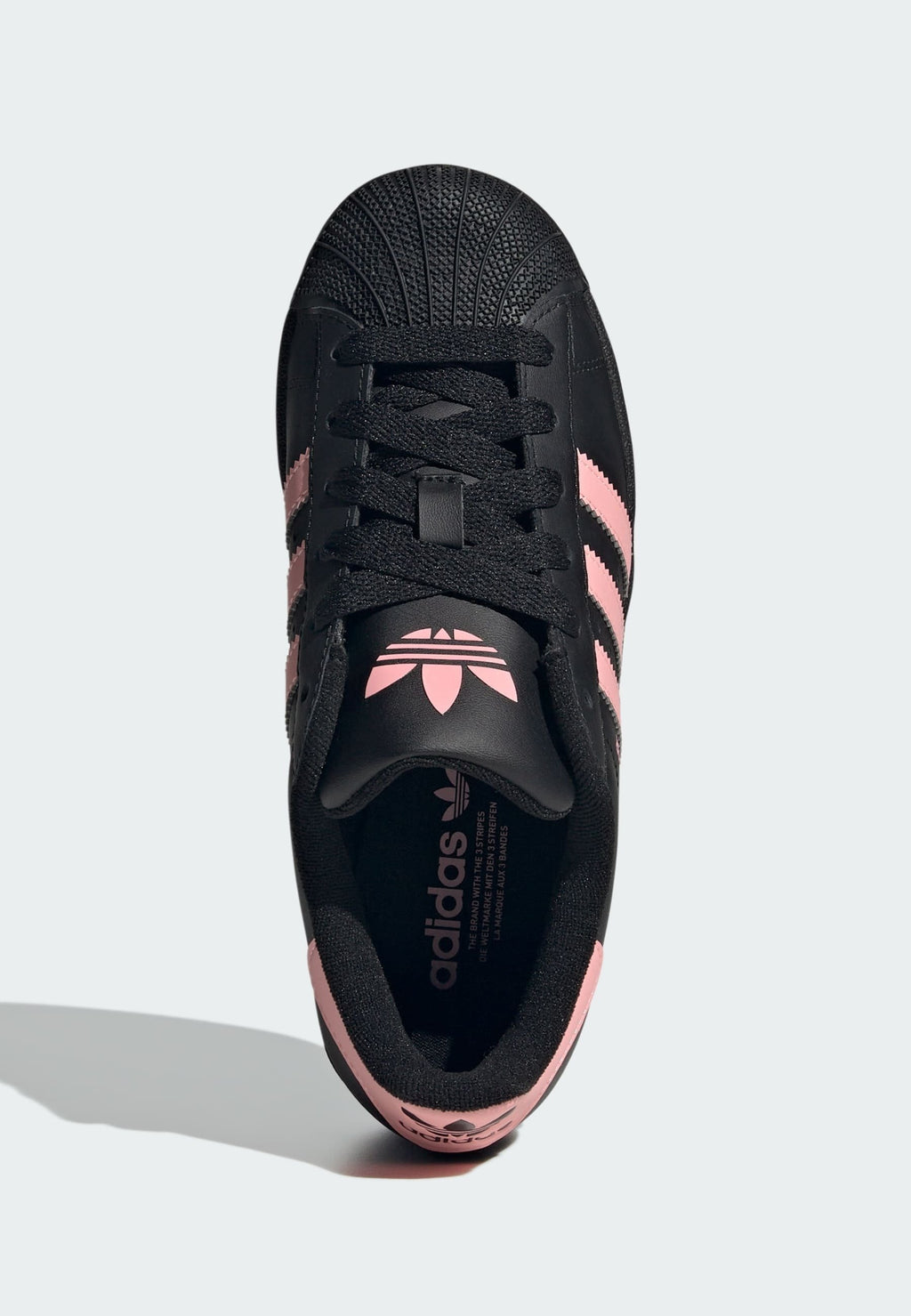 SUPERSTAR II UNISEX - Baskets - noir/rose fluo/noir