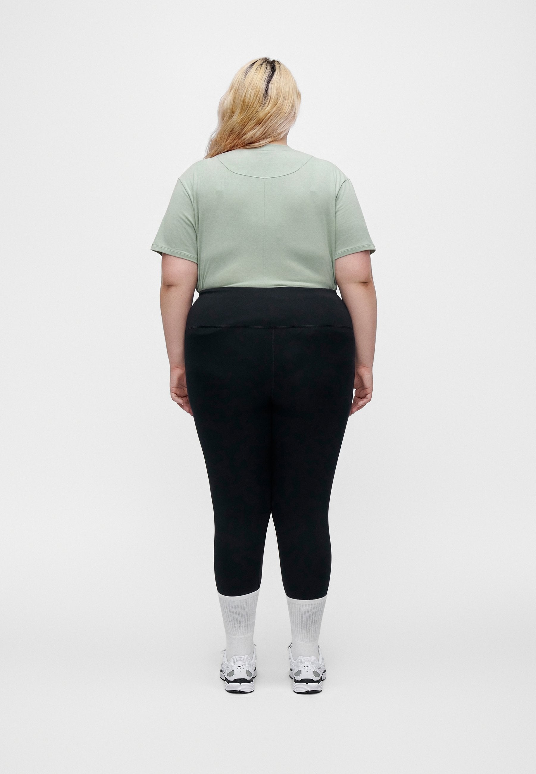 Leggings - Trousers - black/white