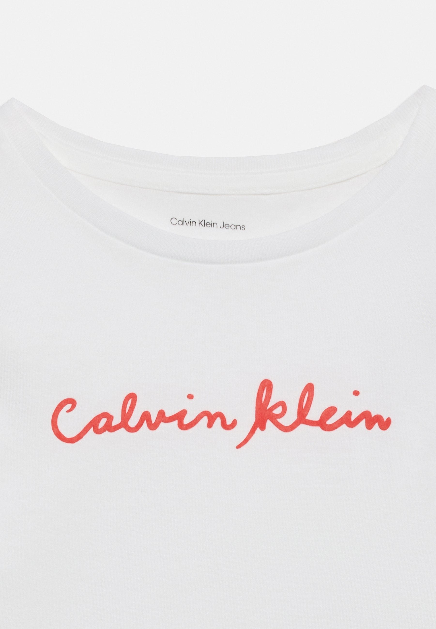 SCRIPT LOGO SLIM - Print T-shirt - white
