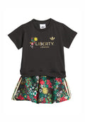 LIBERTY LONDON SET - Jupe trapèze - noir
