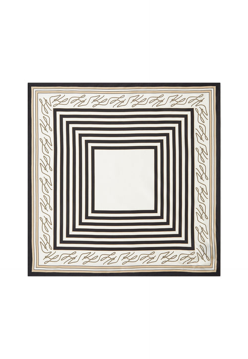 AUTOGRAPH - Foulard - cannoli cream/black