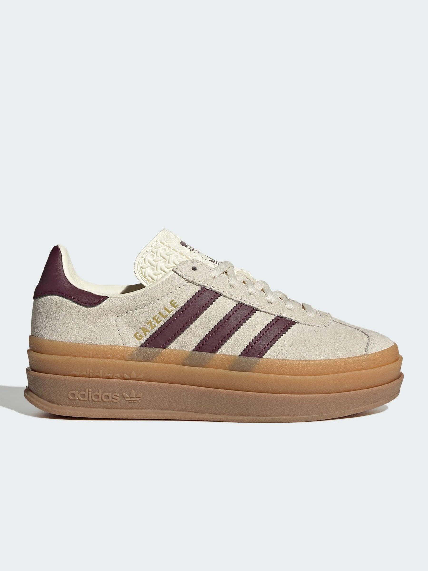 GAZELLE BOLD J UNISEX - Trainers - cream white maroon gold met