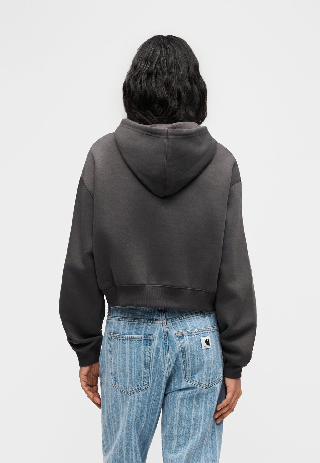 LINEAR HERITAGE FULL ZIP - Zip-up sweatshirt - faded black