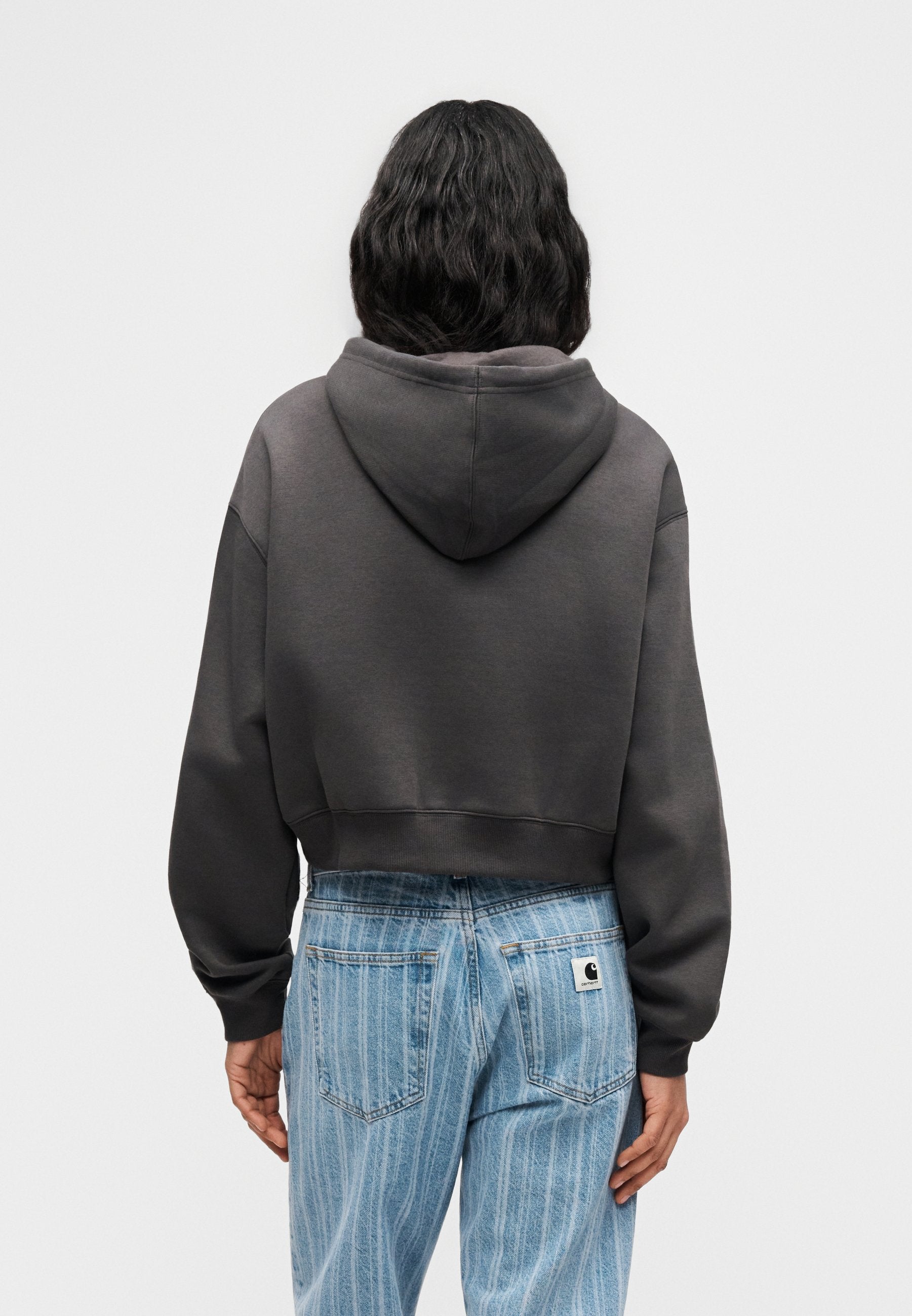 LINEAR HERITAGE FULL ZIP - Zip-up sweatshirt - faded black