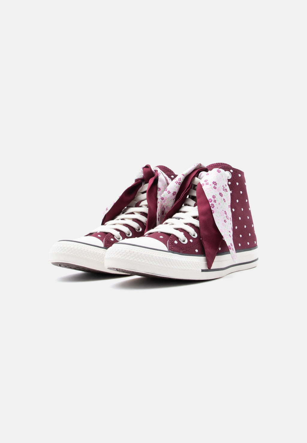 CHUCK TAYLOR ALL STAR - Baskets montantes - bordeaux profond/écru/nouveau motif floral