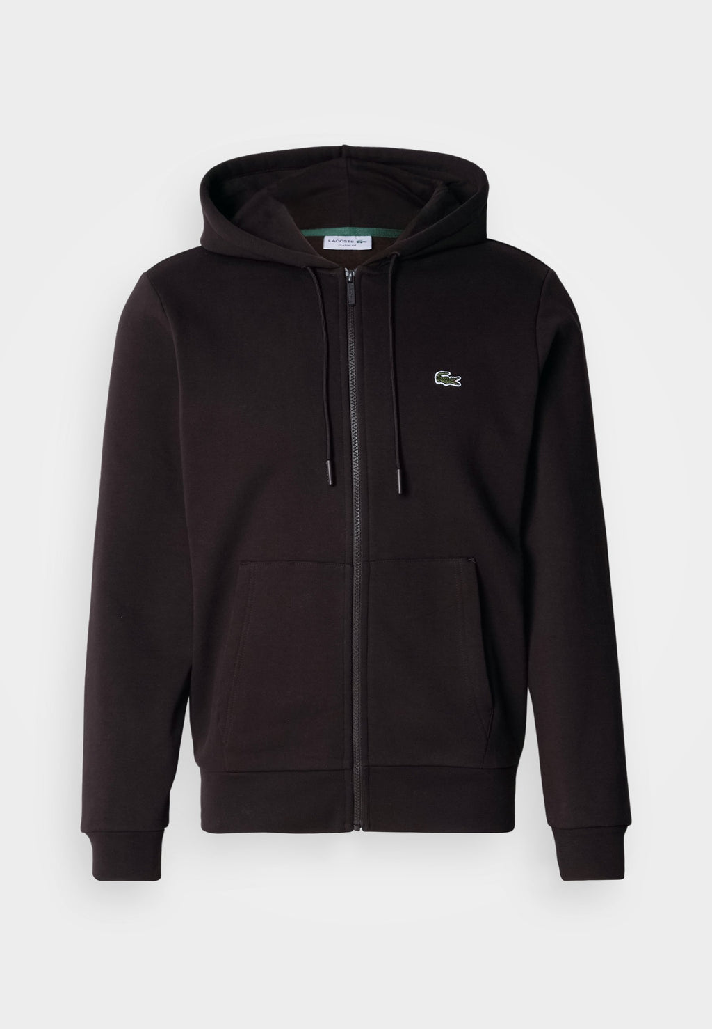 Zip-up sweatshirt - dark brown
