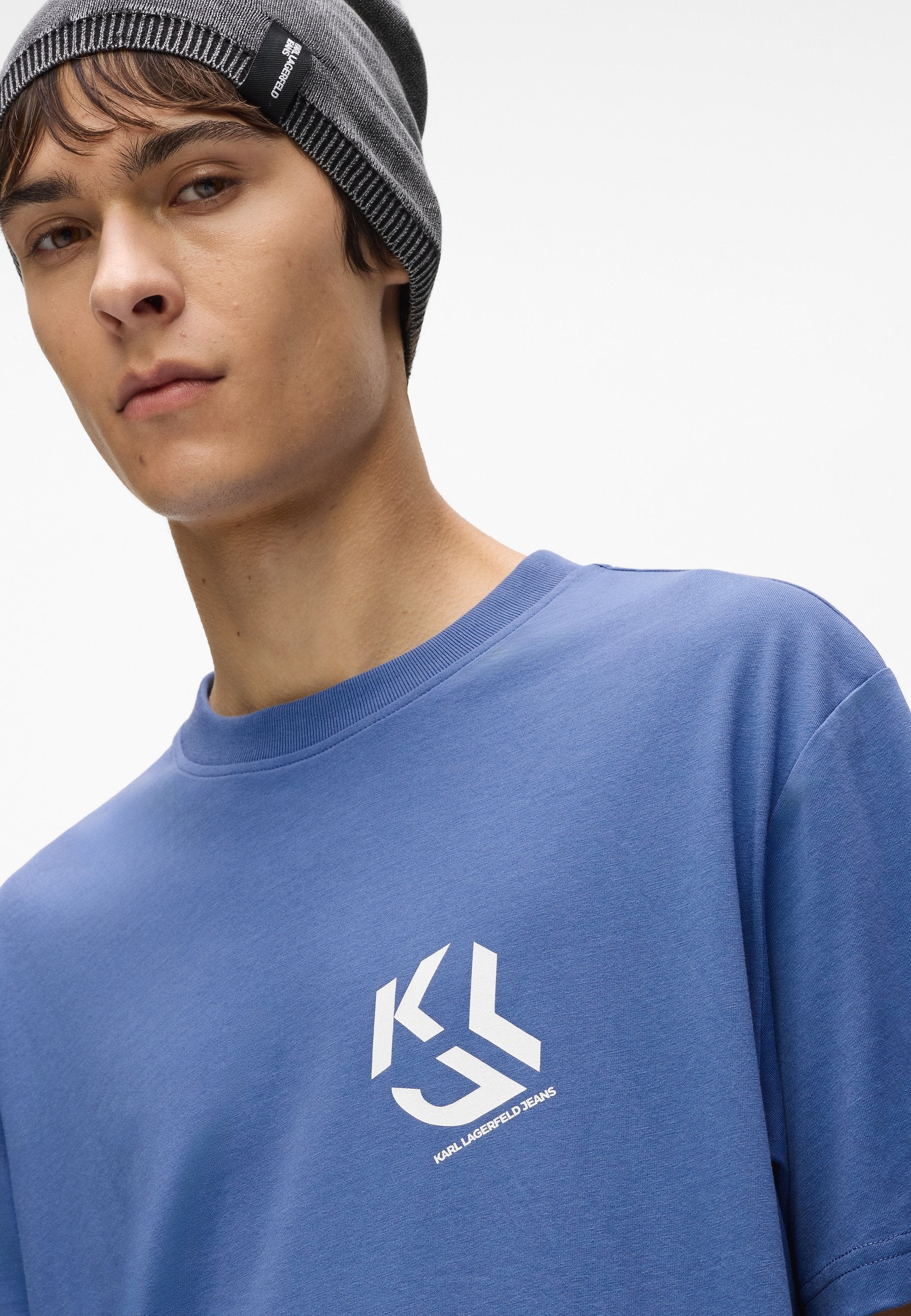 MONOGRAM - Print T-shirt - washed federal blue
