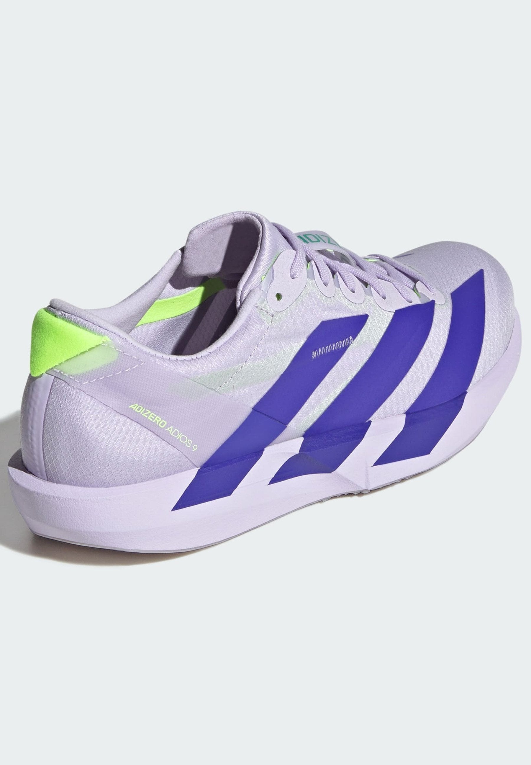 ADIZERO ADIOS 9 - Road running shoes - purple tint   solar purple   signal green