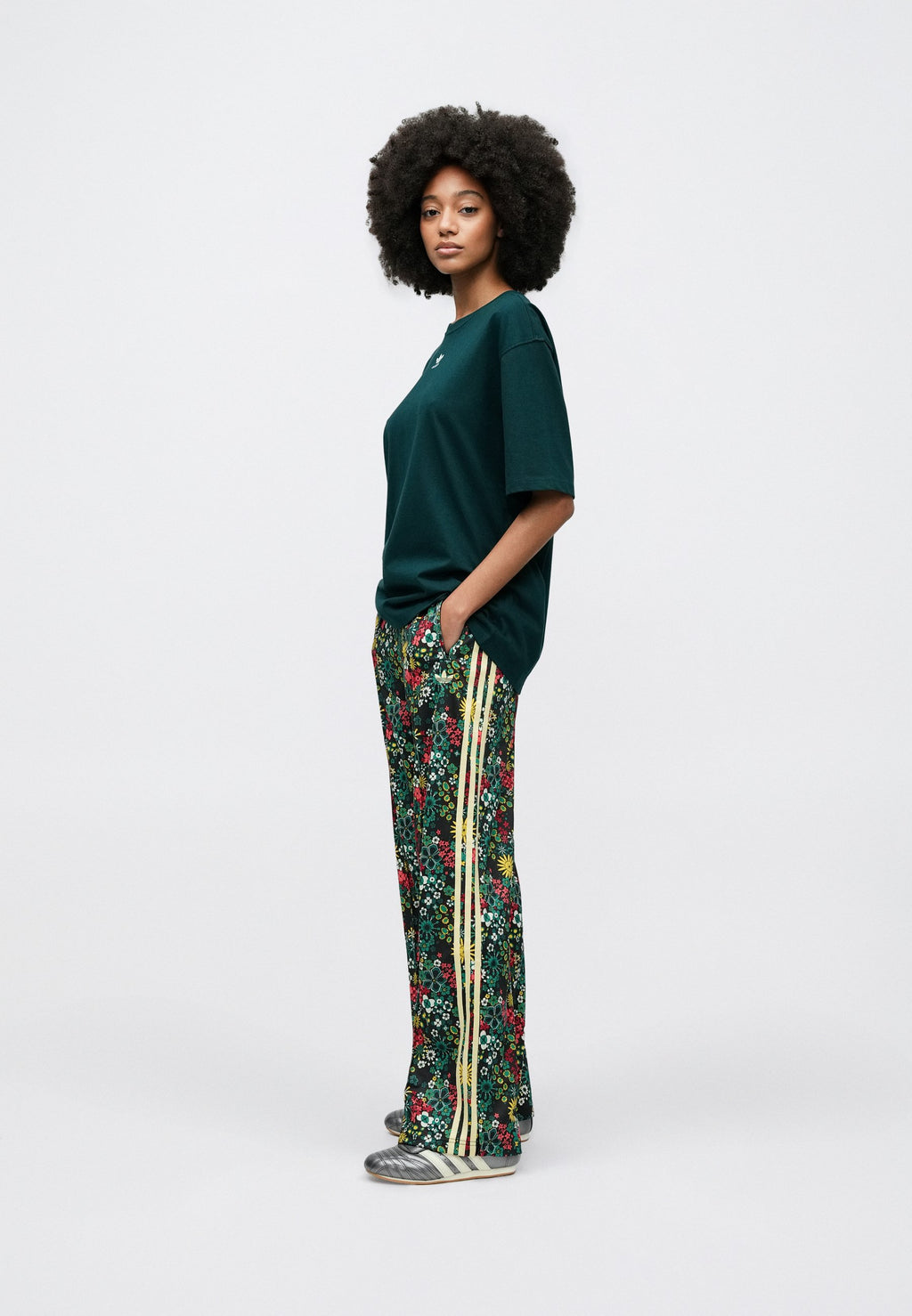 FIREBIRD LOOSE LIBERTY - Tracksuit bottoms - black/bold green/collegiate green/yellow