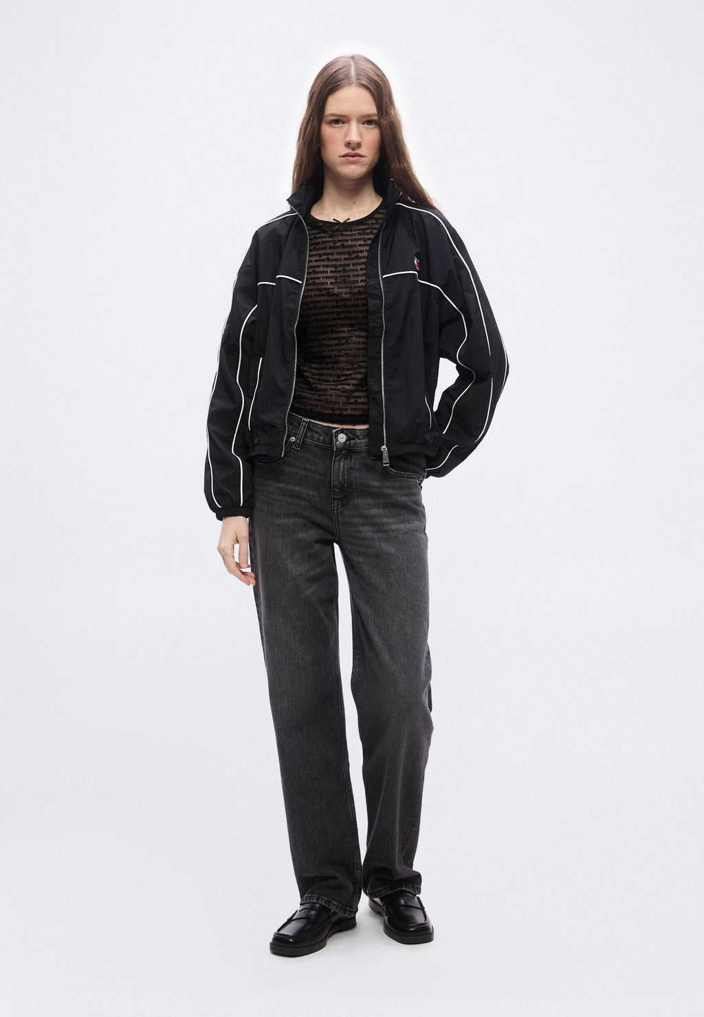 LOW RISE STRAIGHT LEG BLACK JEANS - Straight leg jeans - denim black