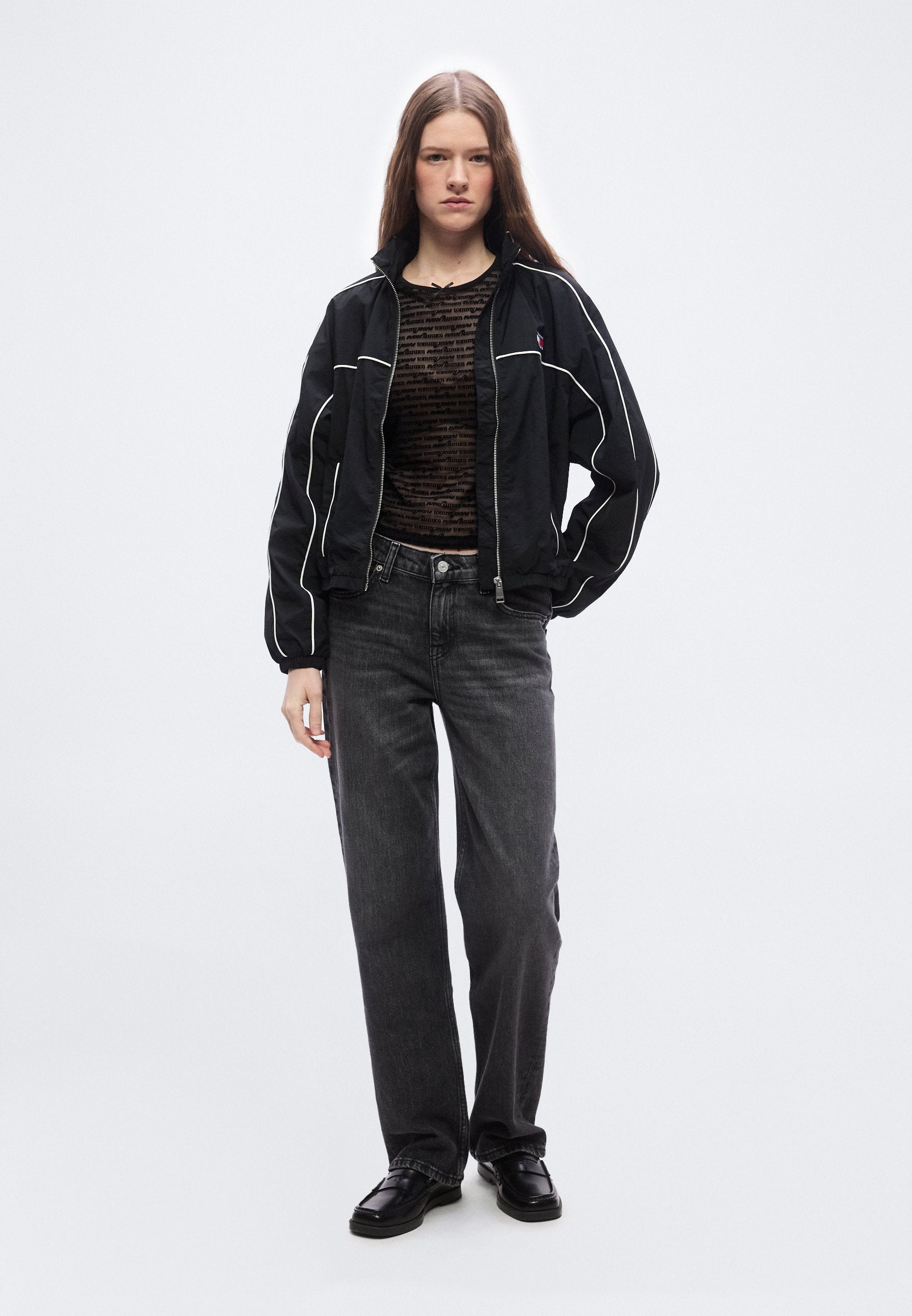 LOW RISE STRAIGHT LEG BLACK JEANS - Straight leg jeans - denim black