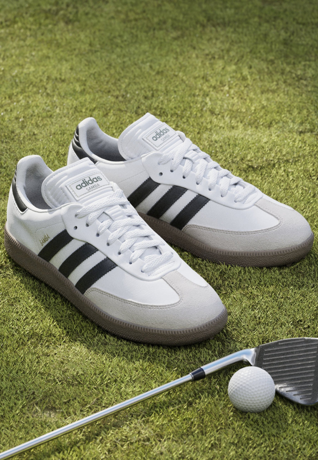SAMBA GOLF UNISEX - Golf shoes (without spikes) - ftwrwhite coreblack gum