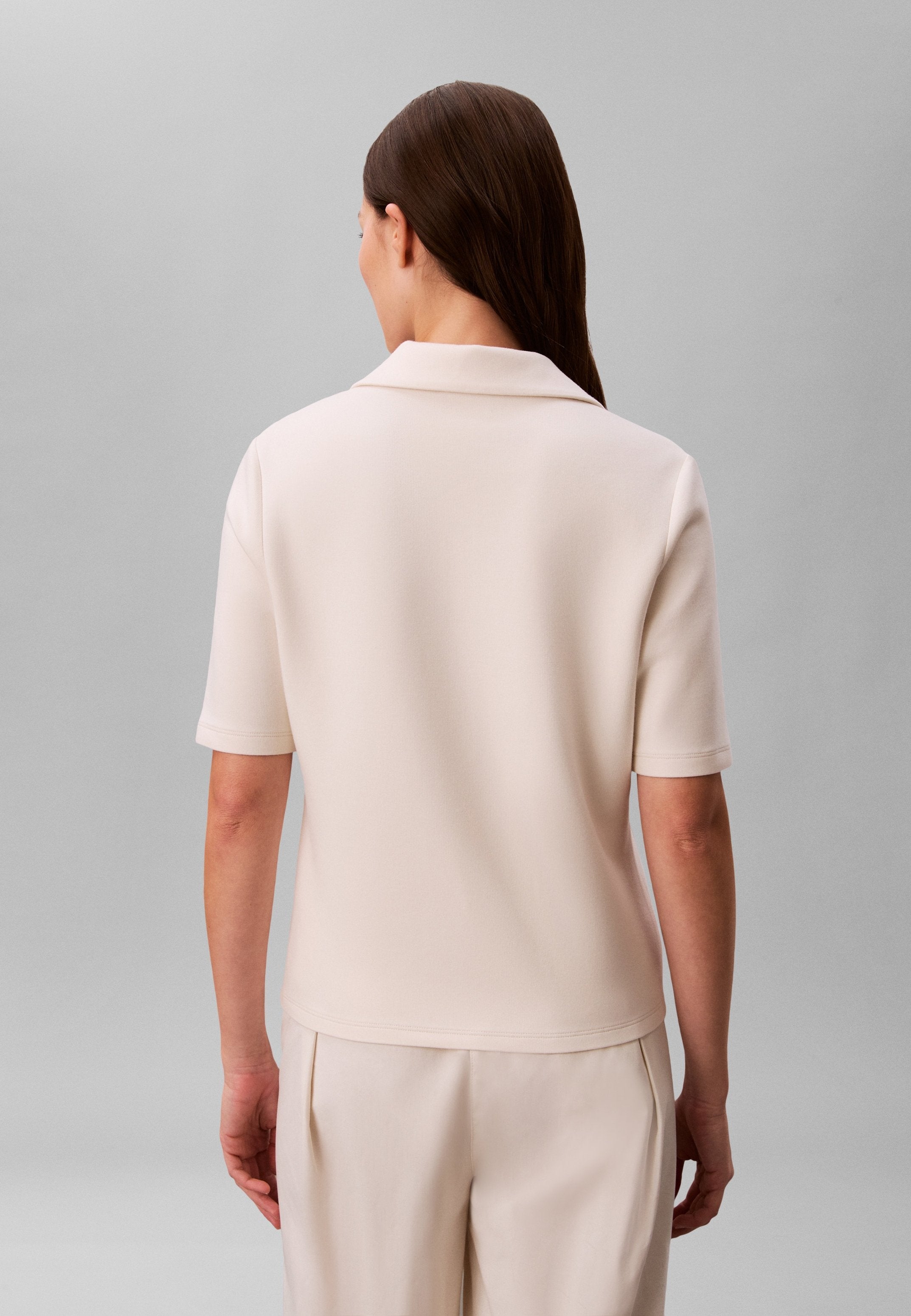 SPACER HALFZIP - Polo shirt - tofu