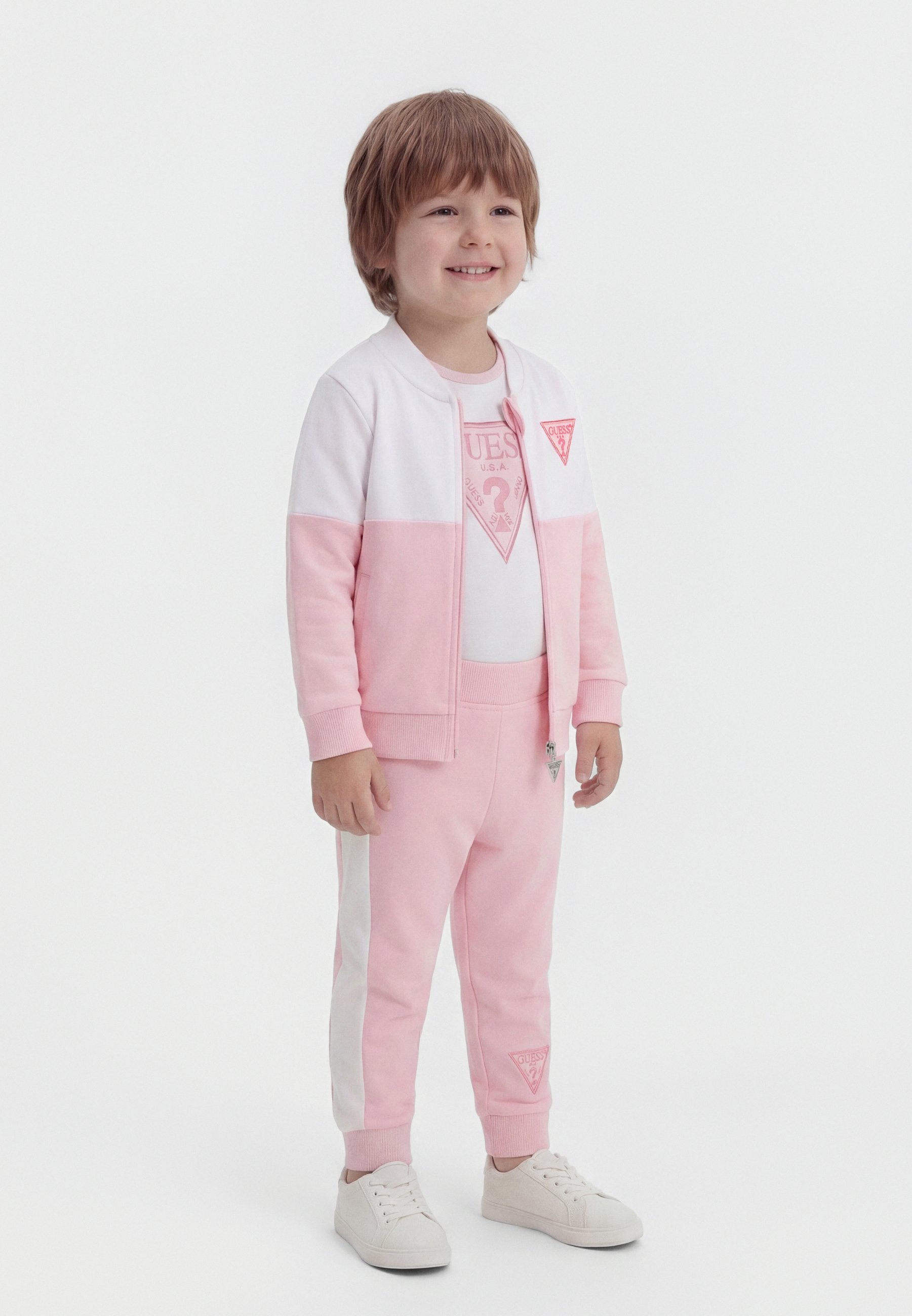 BABY ACTIVE ZIP UNISEX SET - Baby gifts - candy pink