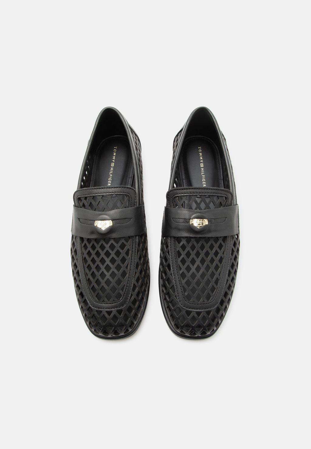 COIN LOAFER LASER CUT - Slip-ons - black