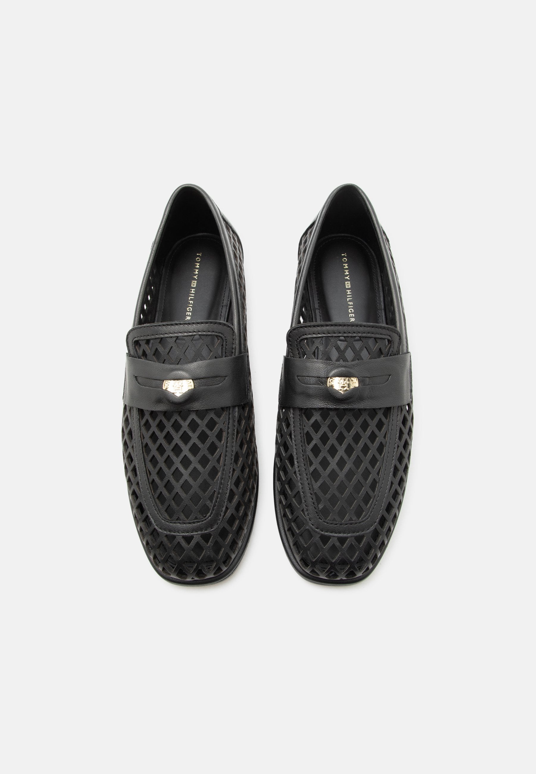 COIN LOAFER LASER CUT - Slip-ons - black