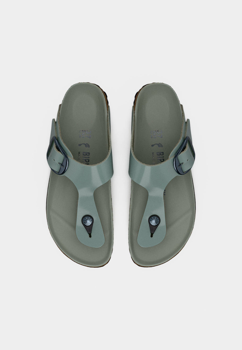 GIZEH BB LENA HS PURE SAGE HEXS NARROW - T-bar sandals - pure sage