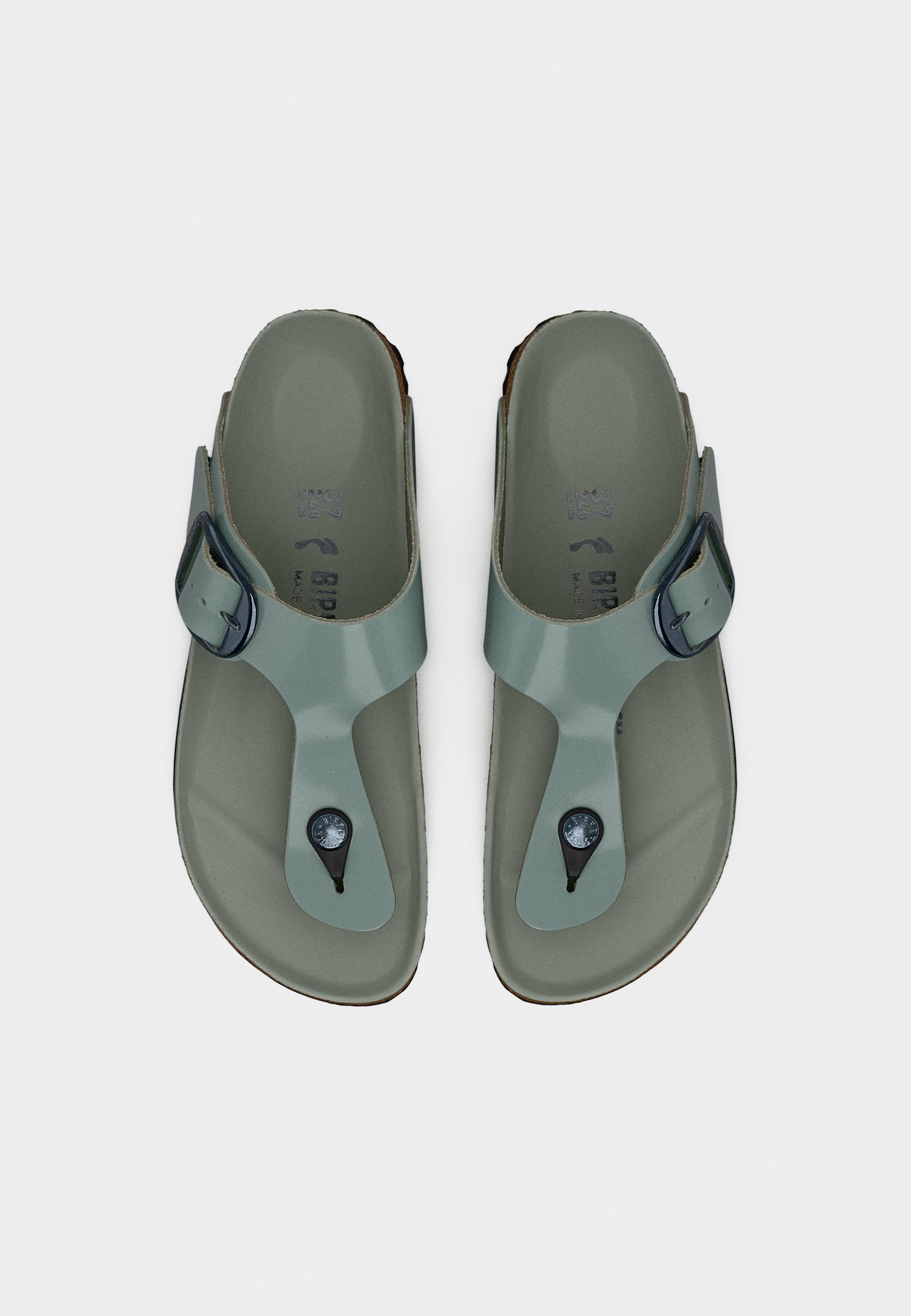 GIZEH BB LENA HS PURE SAGE HEXS NARROW - T-bar sandals - pure sage