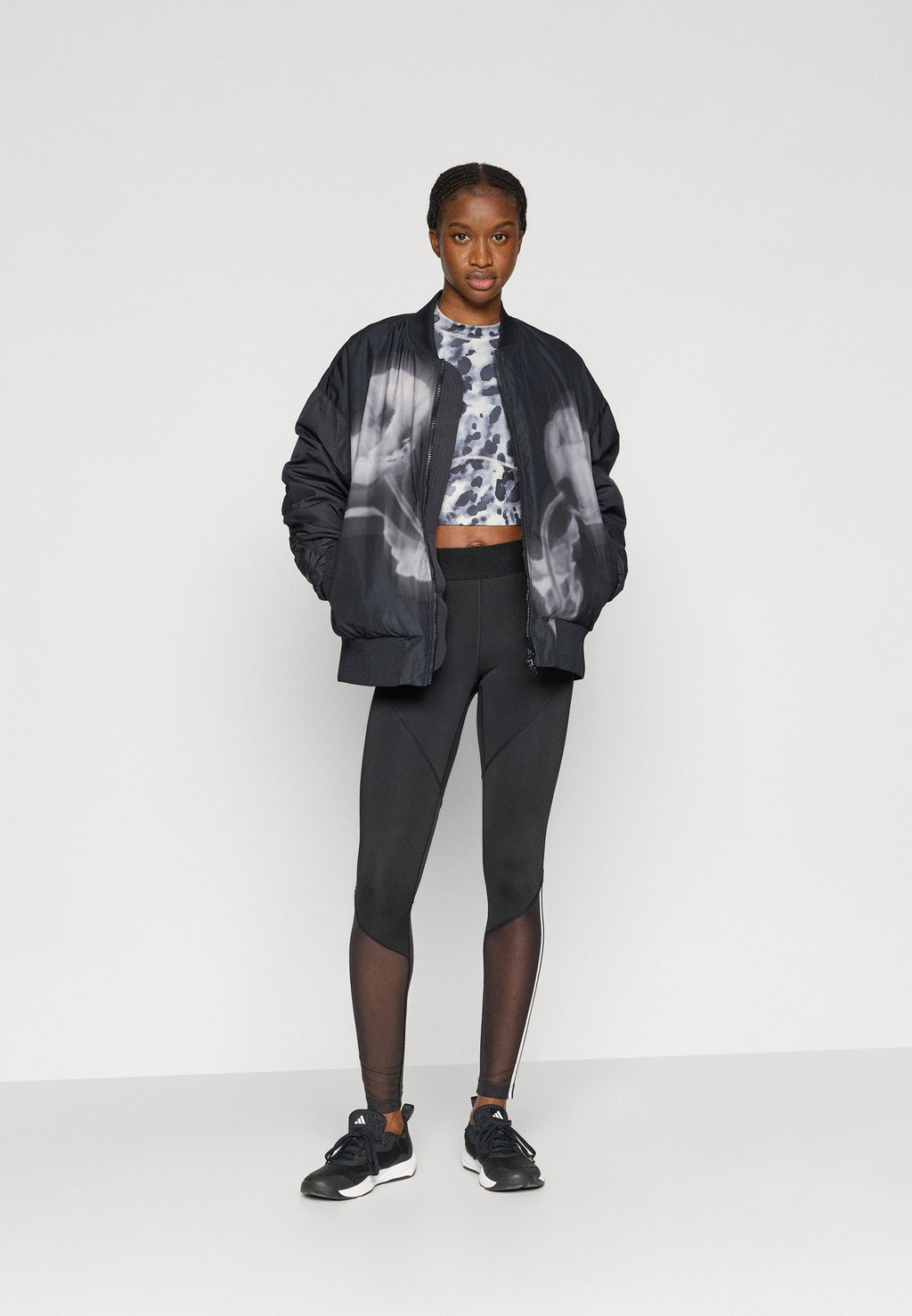 BOMB - Winter jacket - black/white