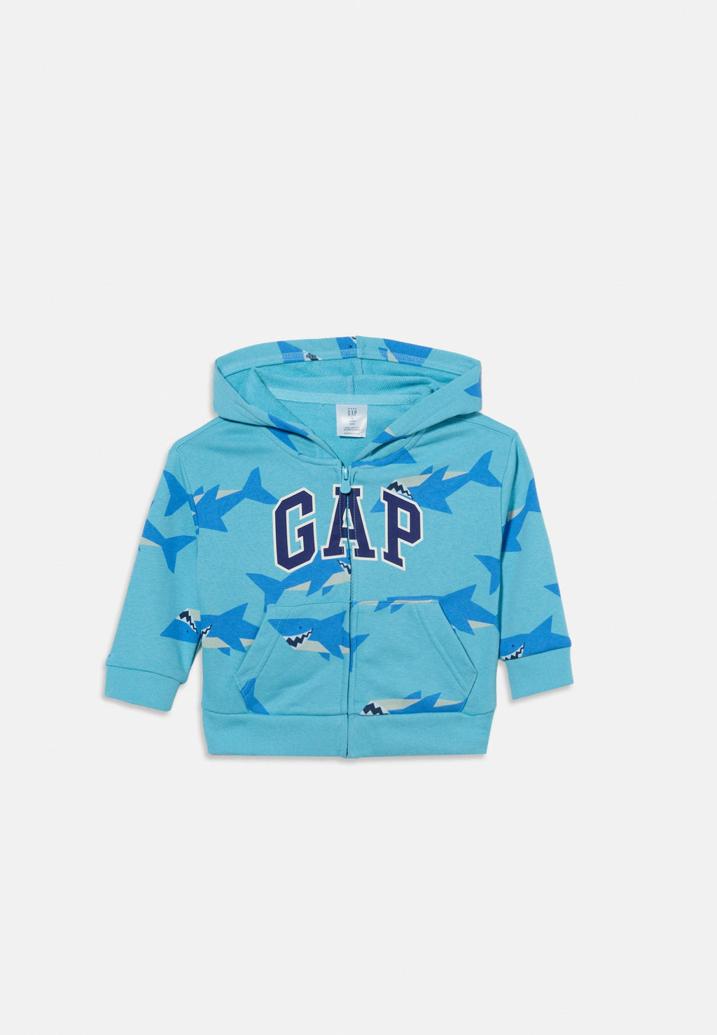 LOGO  - Zip-up sweatshirt - blanket blue