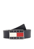 CEINTURE EN CUIR AVEC BOUCLE ET PLAQUE PATRIMOINE - Ceinture - bleu marine nuit noire