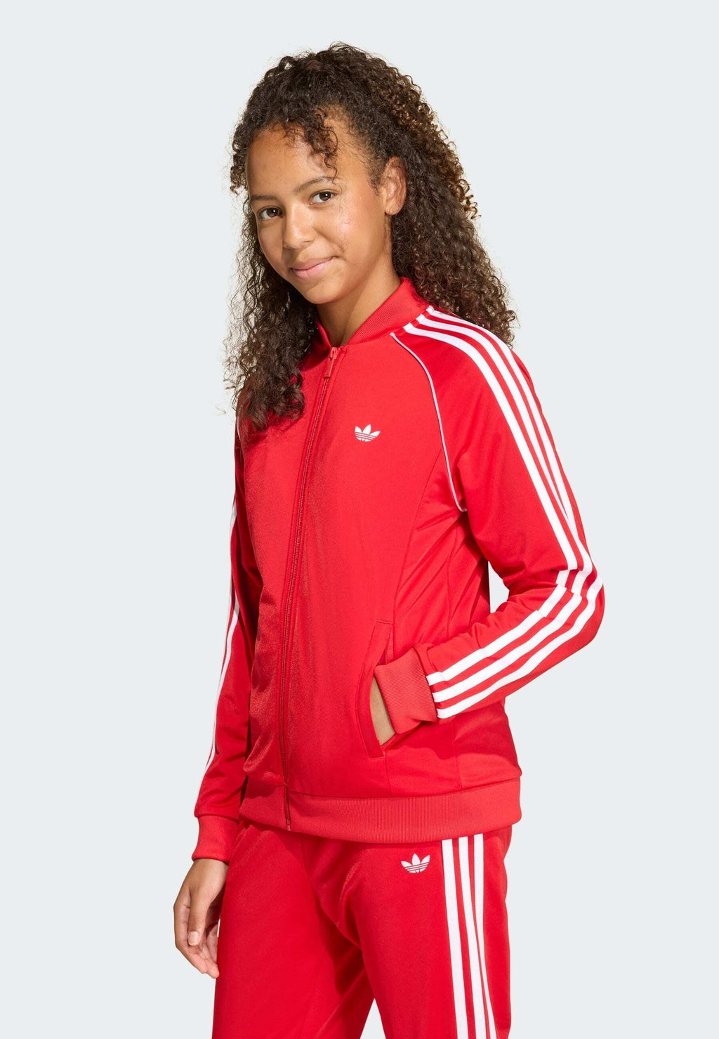 SUPERSTAR UNISEX - Sweatshirt zippé - better scarlet white