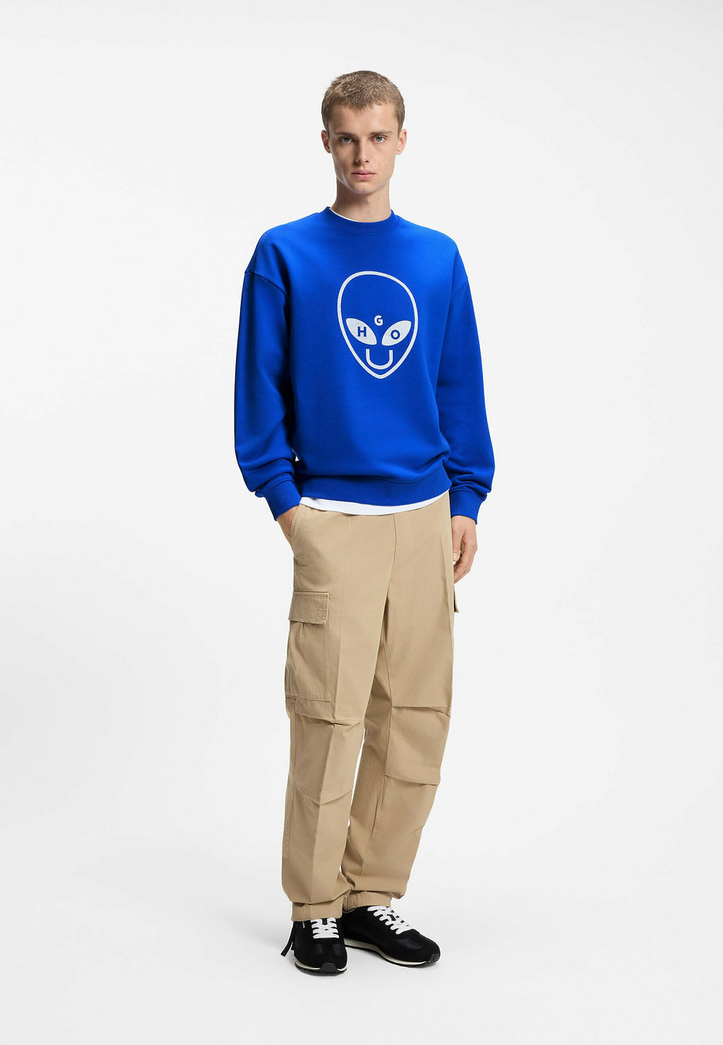 HUGO NIXALIEN - Sweatshirt - open blue thirtythree