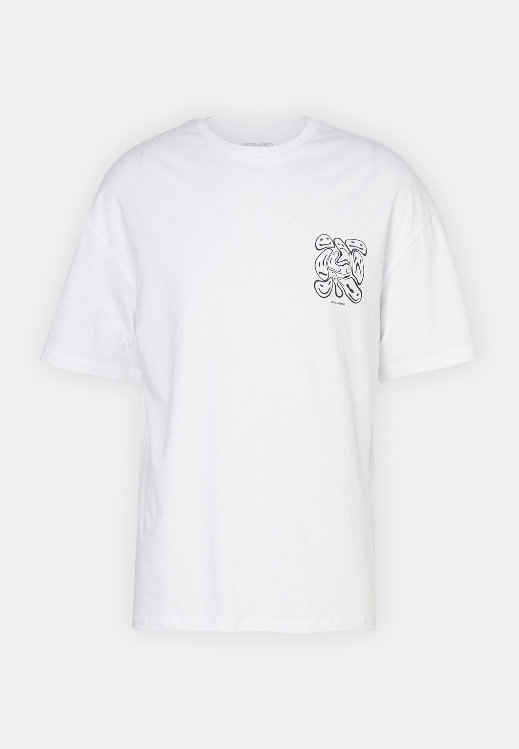JORLAUGH TEE CREW NECK - Print T-shirt - white