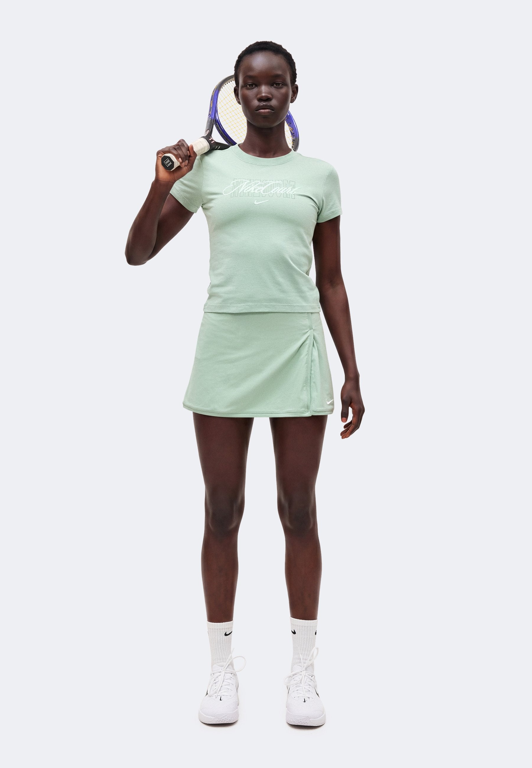 Sports skirt - steam/white