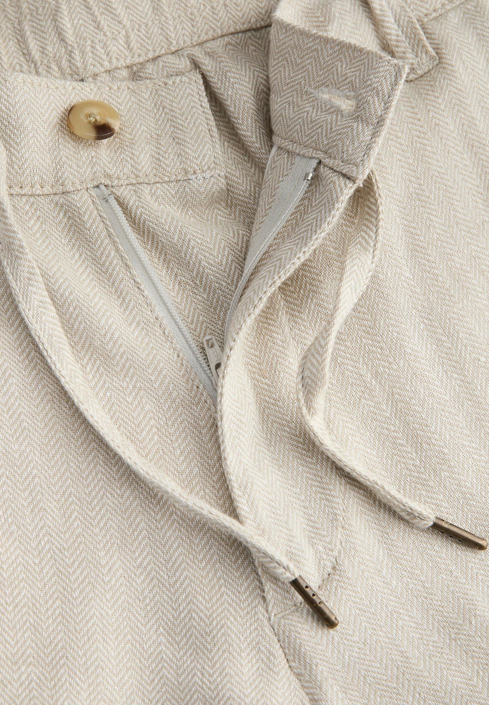 Tapered Fit - Shorts - vetiver detail herringbone