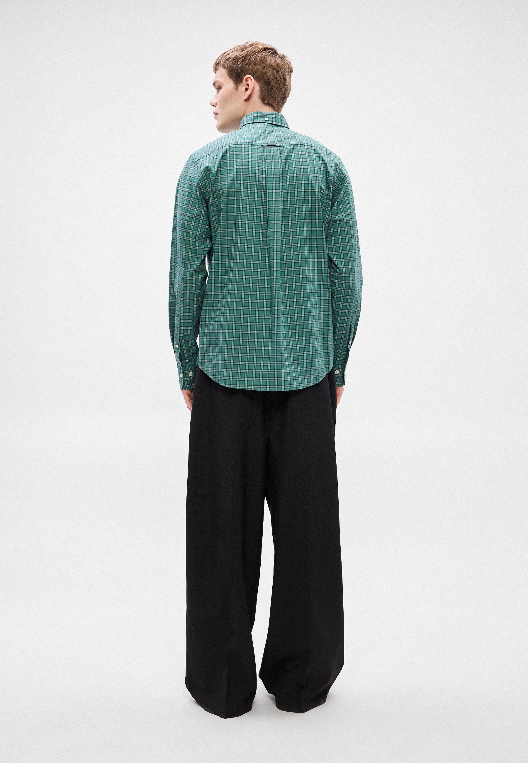 CHECK SHIRT - Shirt - green
