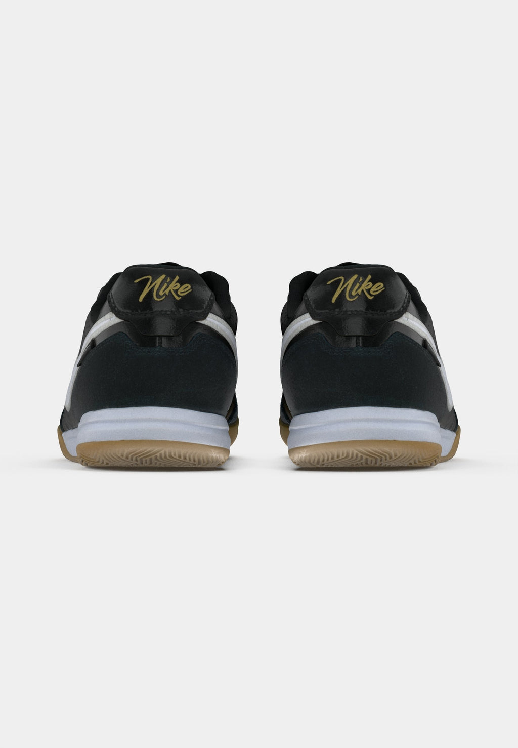 TIEMPO STREETGATO IC UNISEX - Salon futbolu ayakkabısı - siyah/beyaz