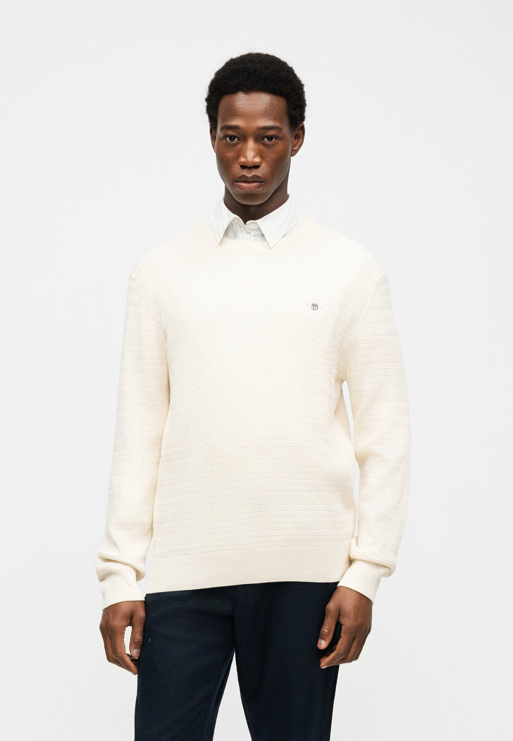 MINI CABLE C NECK - Jumper - cream