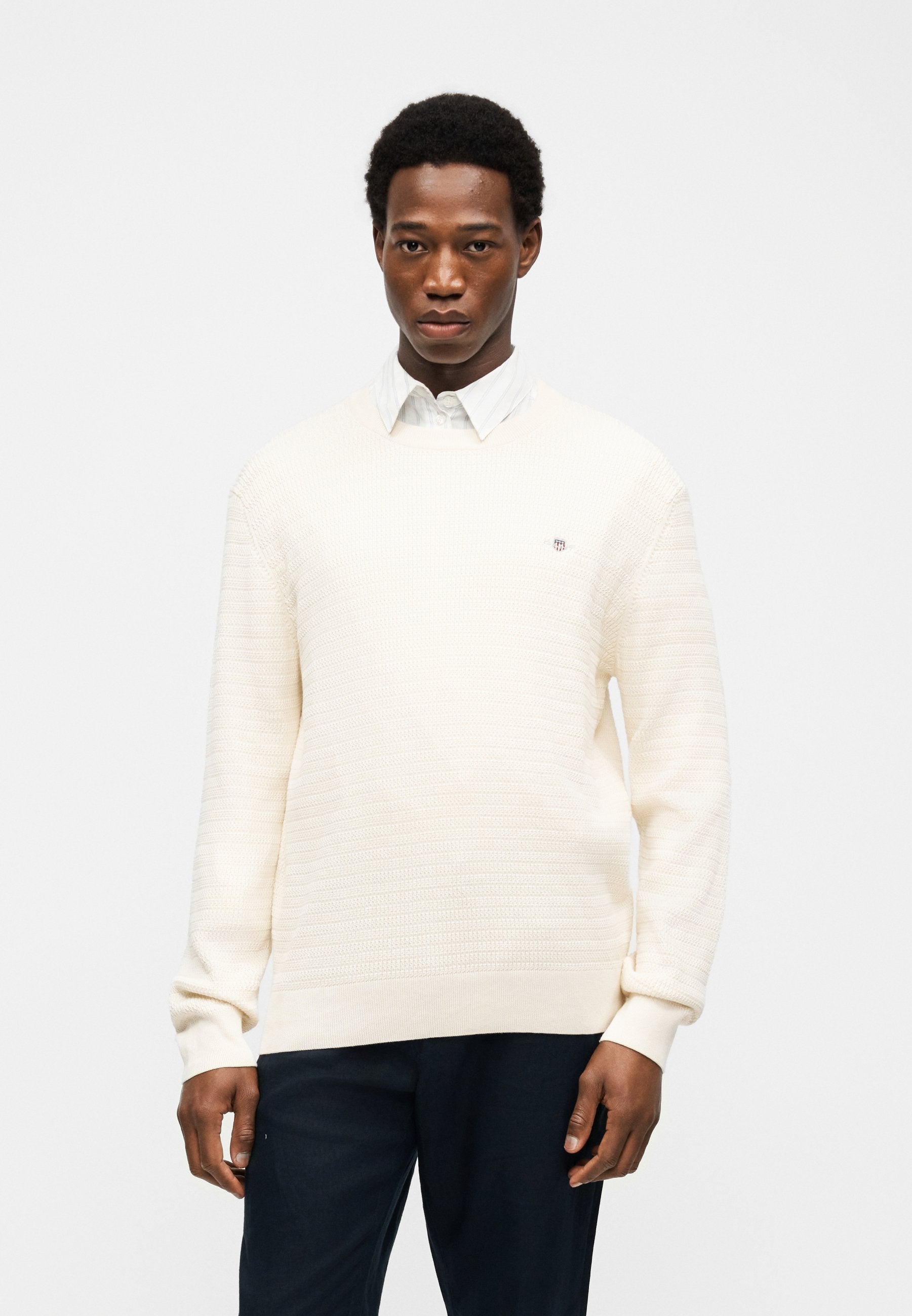 MINI CABLE C NECK - Jumper - cream