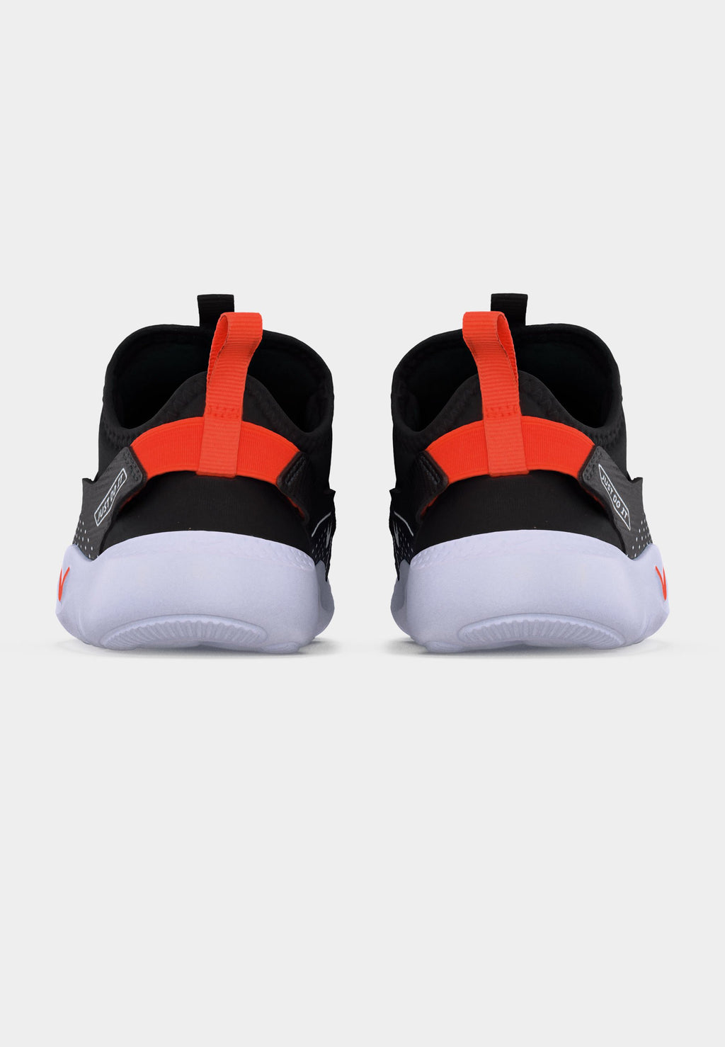 FLEX RUNNER UNISEX - Road running shoes - black/turf orange/white