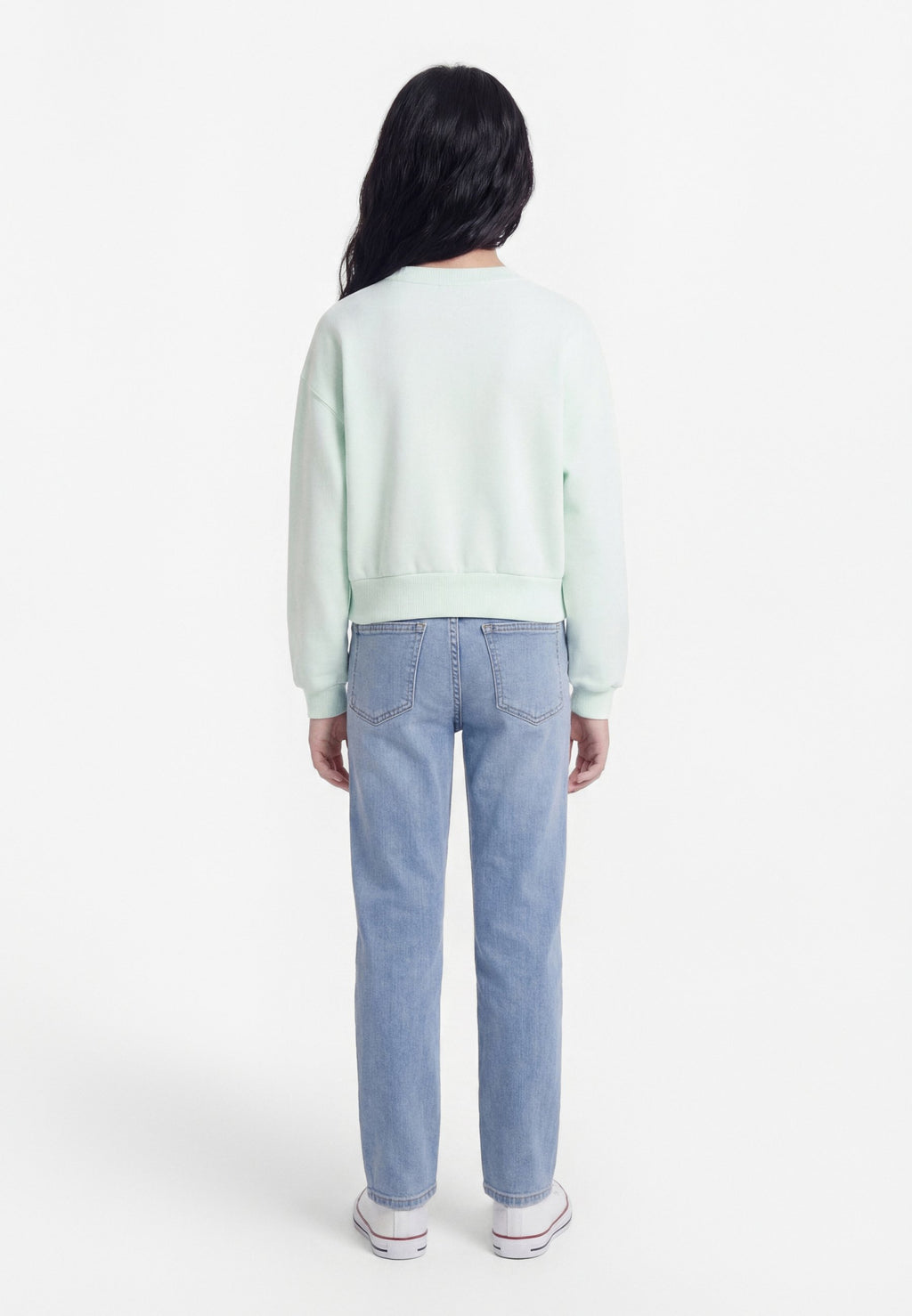 CLUB - Sweatshirt - barely green/white