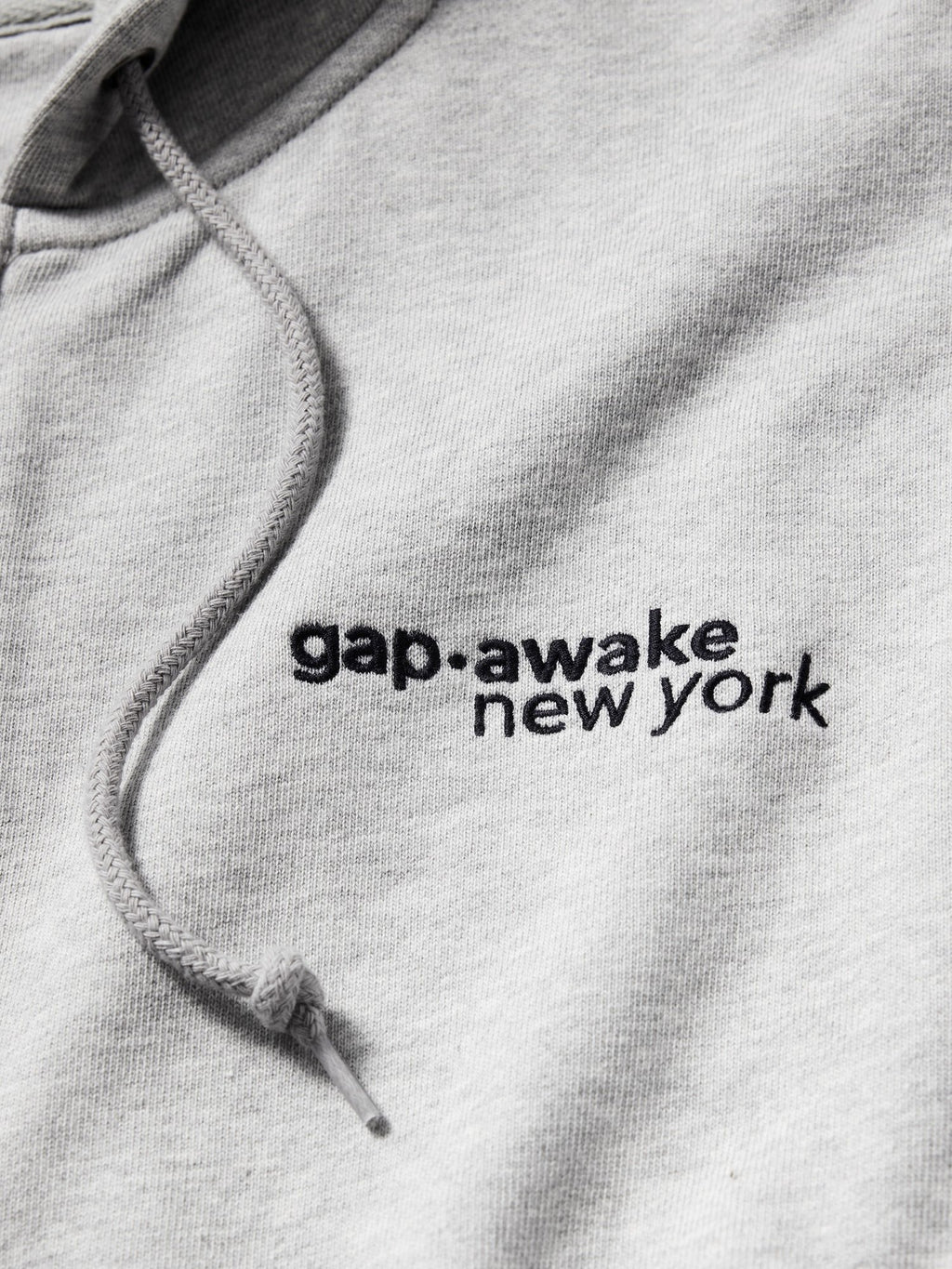 GAP AWAKE NY HEAVYWEIGHT OVERSIZED LOGO ZIP HOODIE - Sweat-shirt zippé - gris clair chiné