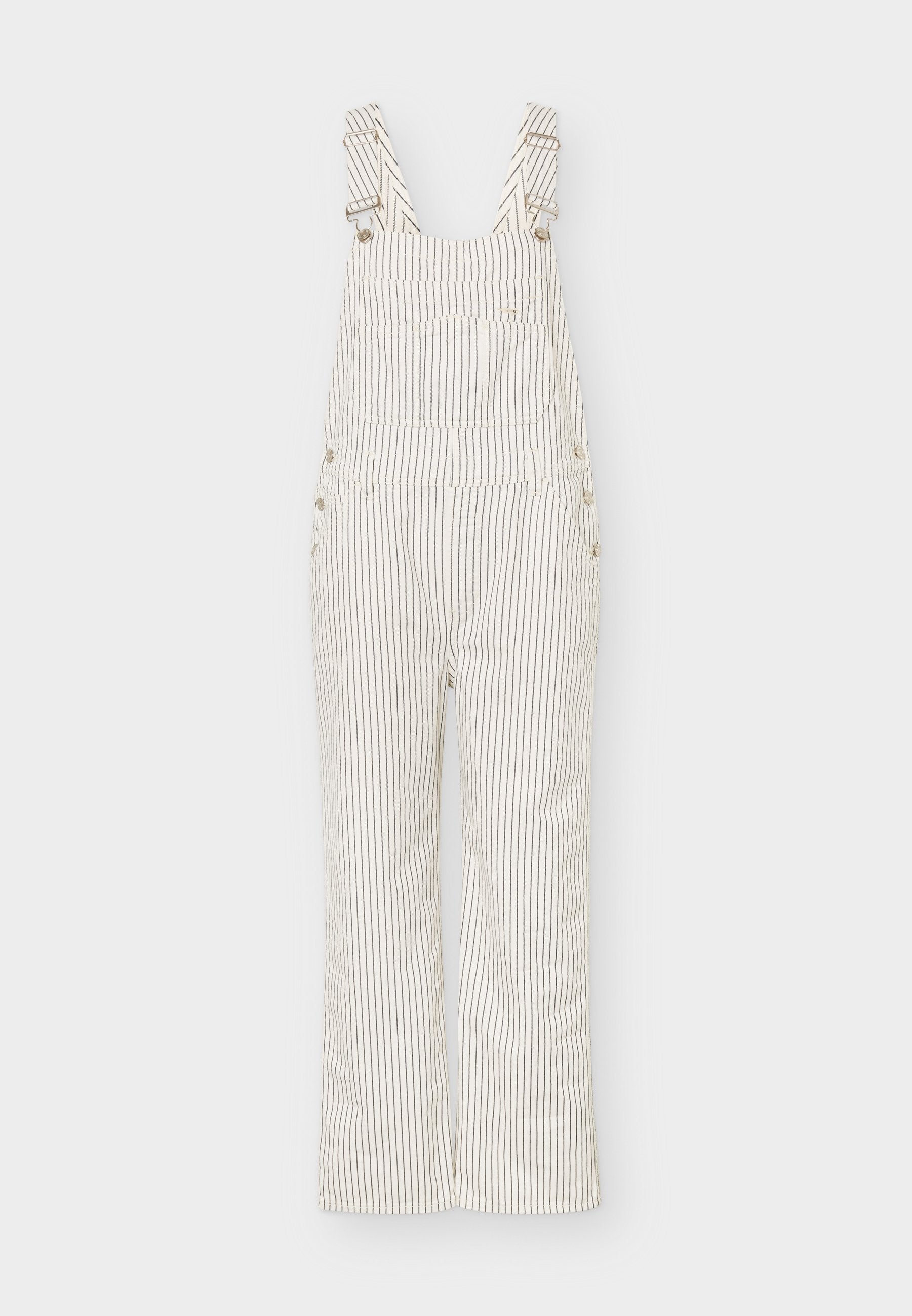LOOSE OVERALL TEAGUE STRIPE - Denim Dungarees - navy