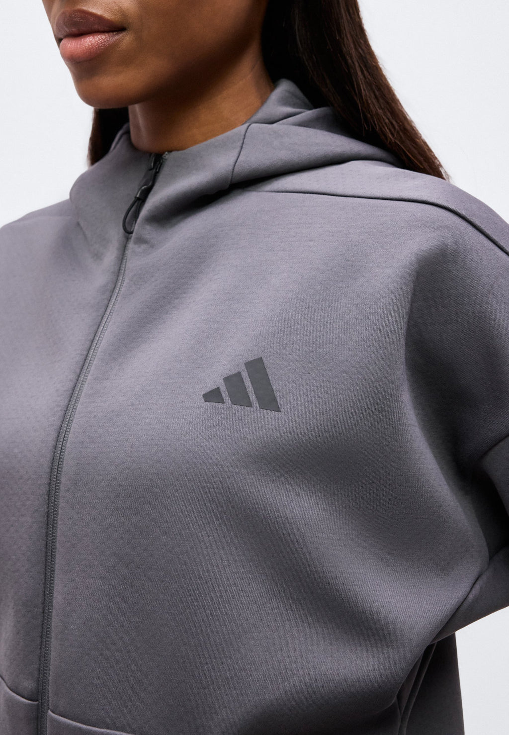 ADIDAS Z.N.E. FULL ZIP HOODIE - Zip-up sweatshirt - grey five