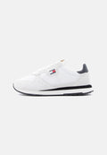 LOGO SUEDE CONTRAST HEEL TRAINERS - Trainers - ecru/black