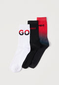 RISING 3 PACK - Socks - white/red/black/multi-coloured
