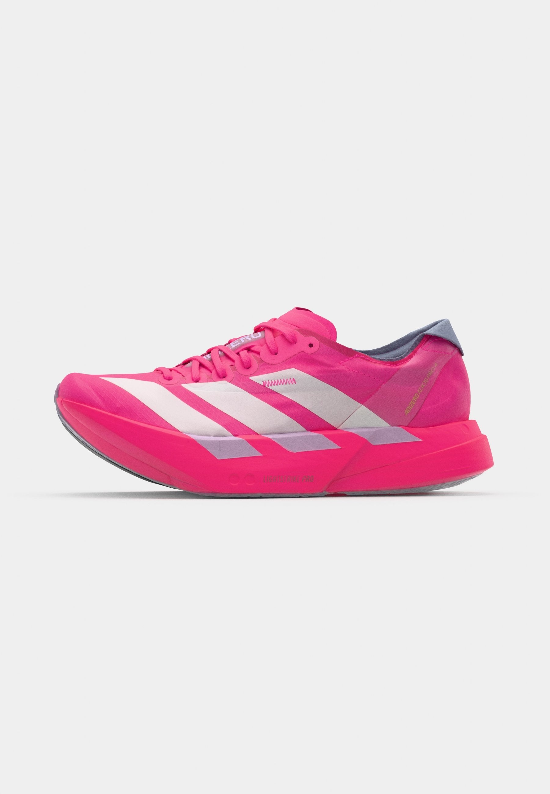 ADIZERO ADIOS PRO 4 - Road running shoes - shock pink metalic aurora plum