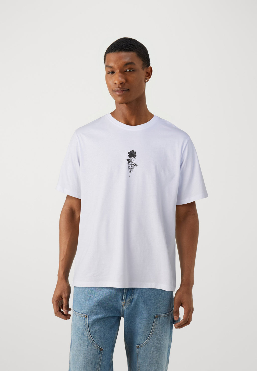 JJWOLFIE 5 PACK - Print T-shirt - chocolate brown /white/moonbeam/black