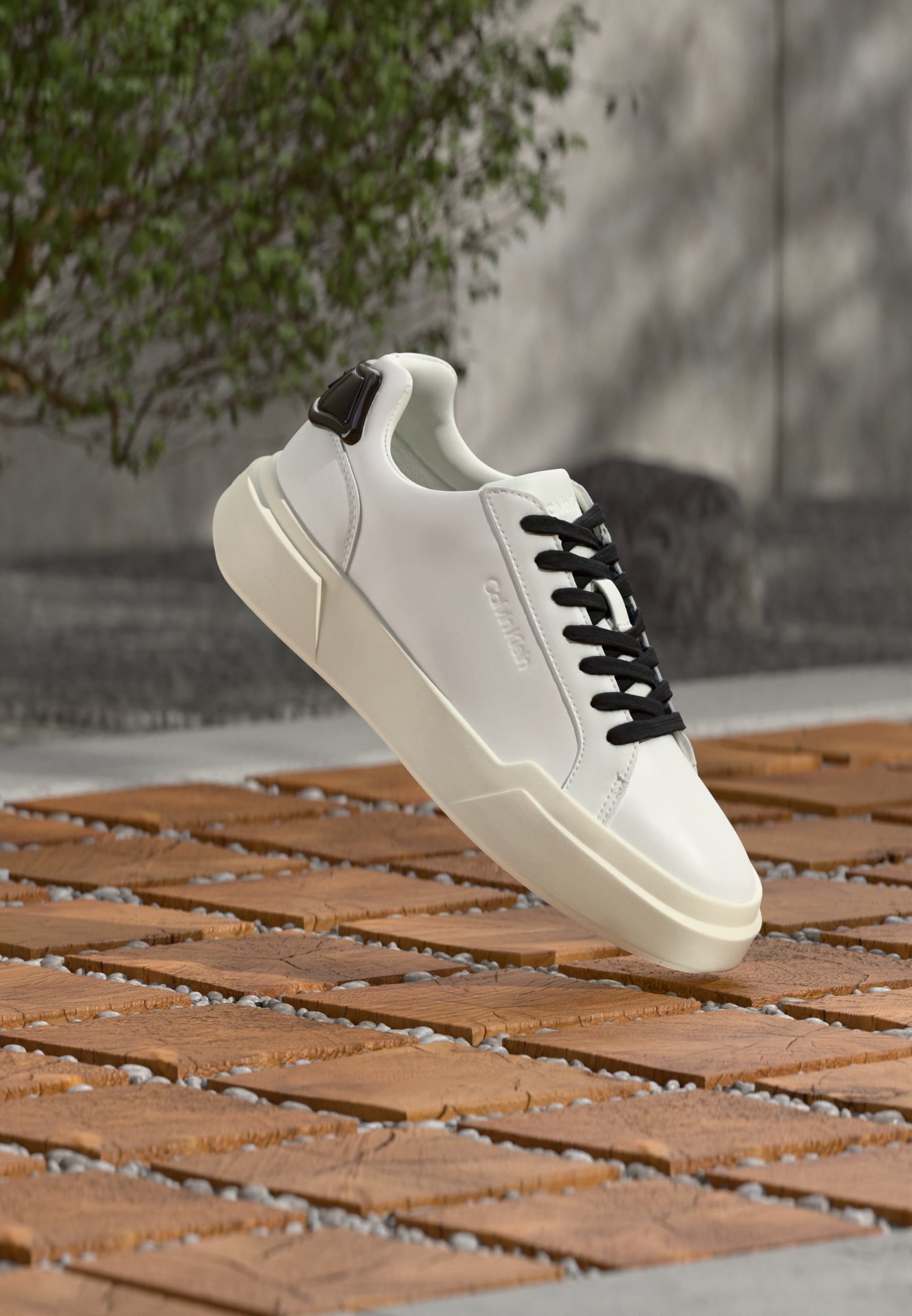 CHUNKY CUPSOLE LACEUP - Trainers - bright white/black/off white